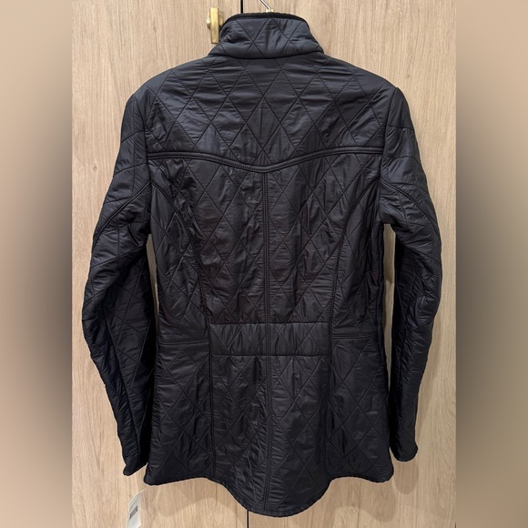 NWTs Barbour Women’s Cavalry Polarquilt Quilted Jacket. Black. 4 US (8 UK) - Picture 2 of 14